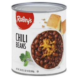 Raley's Chili Beans, In Sauce 30 oz