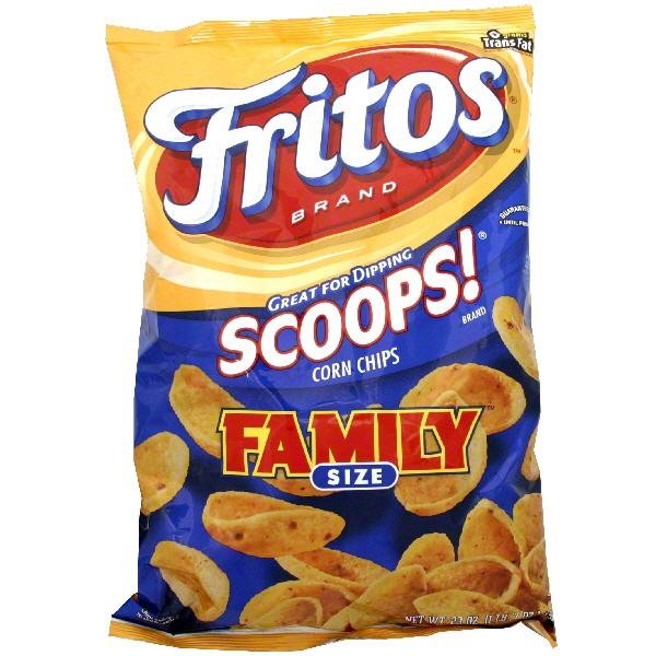 slide 1 of 1, Fritos Corn Chips Scoops, 23 oz