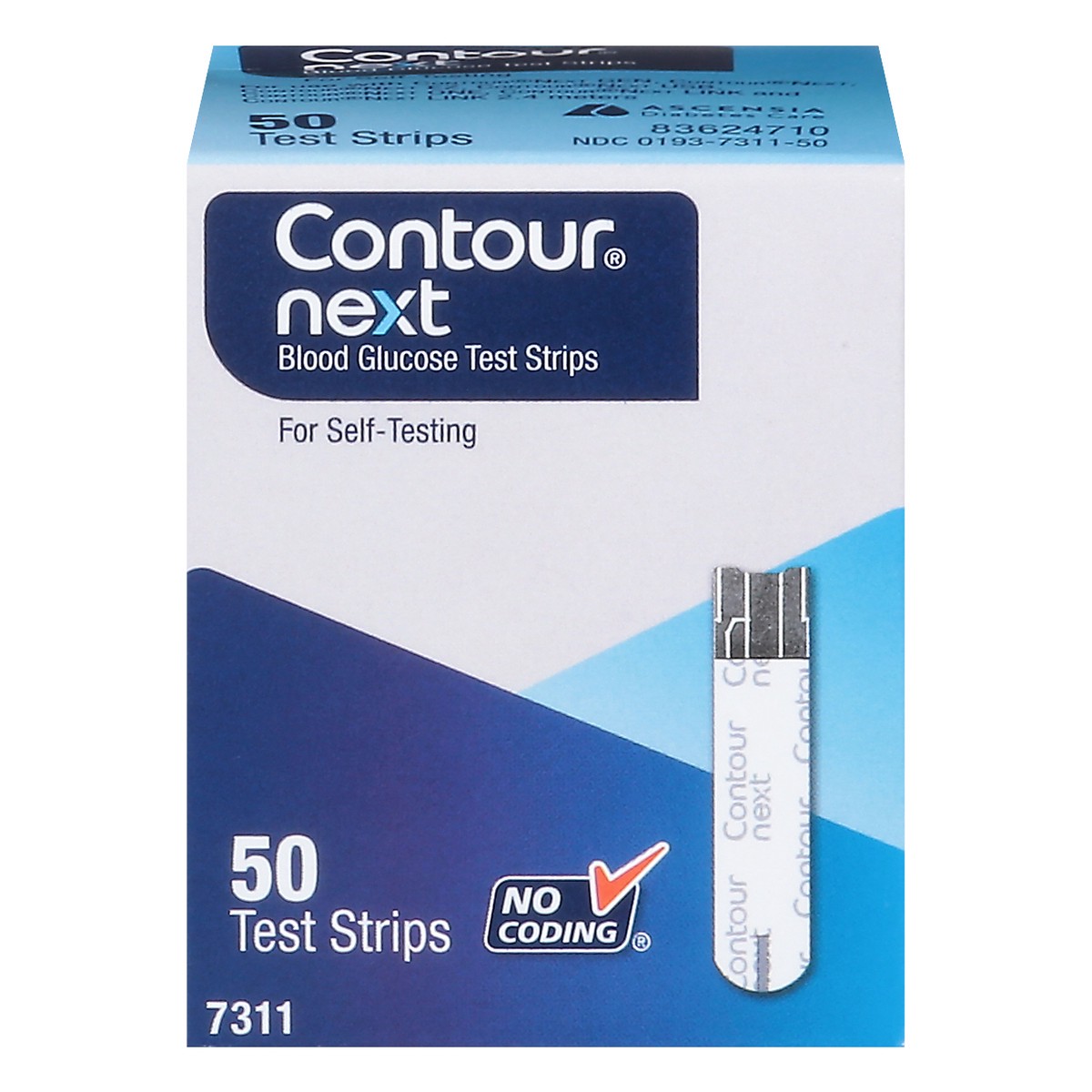 slide 1 of 5, Contour Blood Glucose Test Strips 50 ct, 50 ct