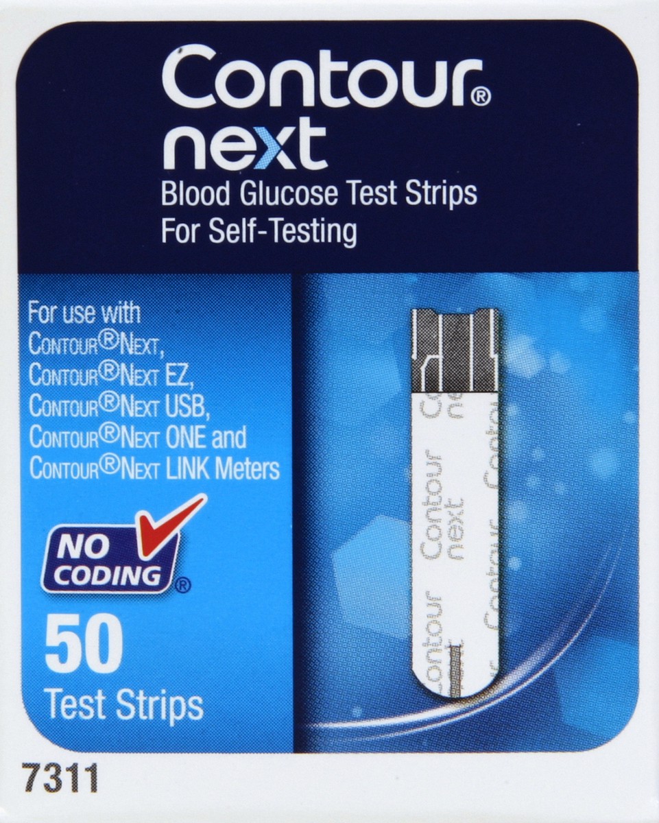 slide 2 of 5, Contour Blood Glucose Test Strips 50 ct, 50 ct