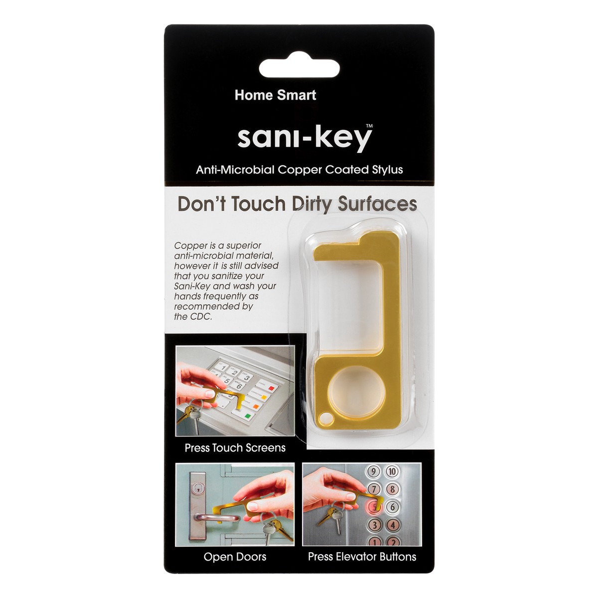 slide 1 of 9, Sani Key Anti-Microbial Copper Coated Stylus 1 ea, 1 ct