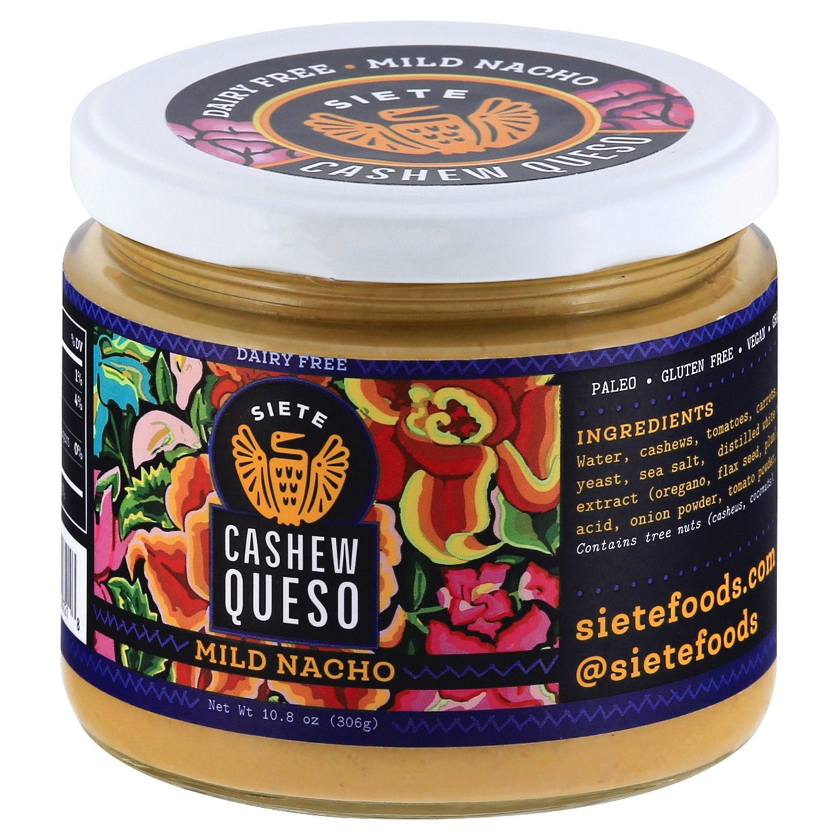 slide 3 of 9, Siete Dairy Free Mild Nacho Cashew Queso 10.8 oz, 10.8 oz