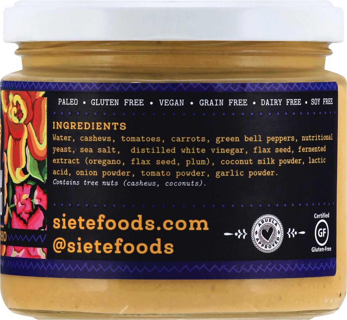 slide 6 of 9, Siete Dairy Free Mild Nacho Cashew Queso 10.8 oz, 10.8 oz