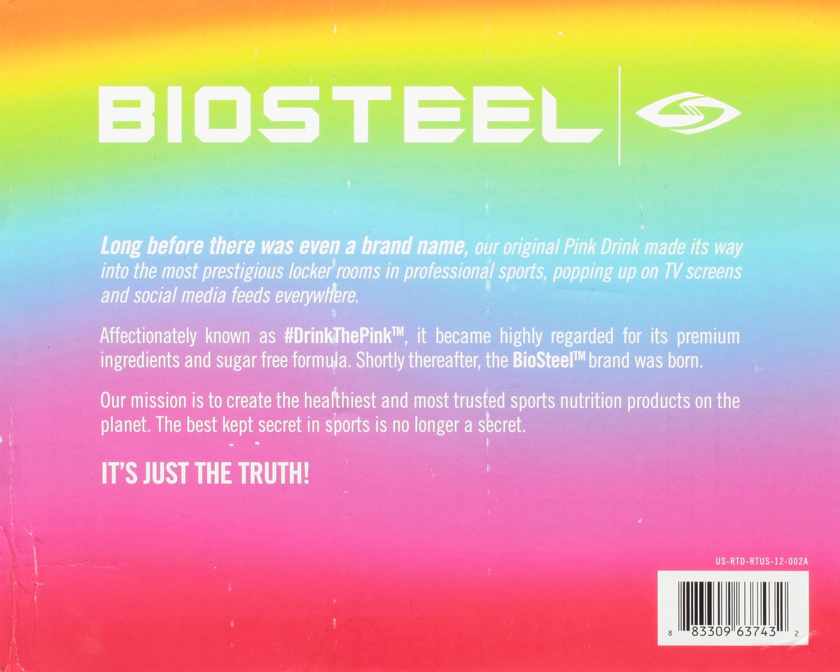 slide 14 of 14, Biosteel Rainbow Twist, 12 x 16.7 oz