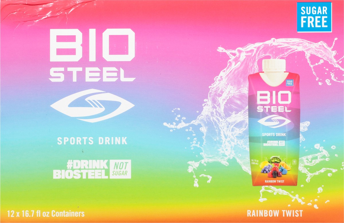 slide 11 of 14, Biosteel Rainbow Twist, 12 x 16.7 oz