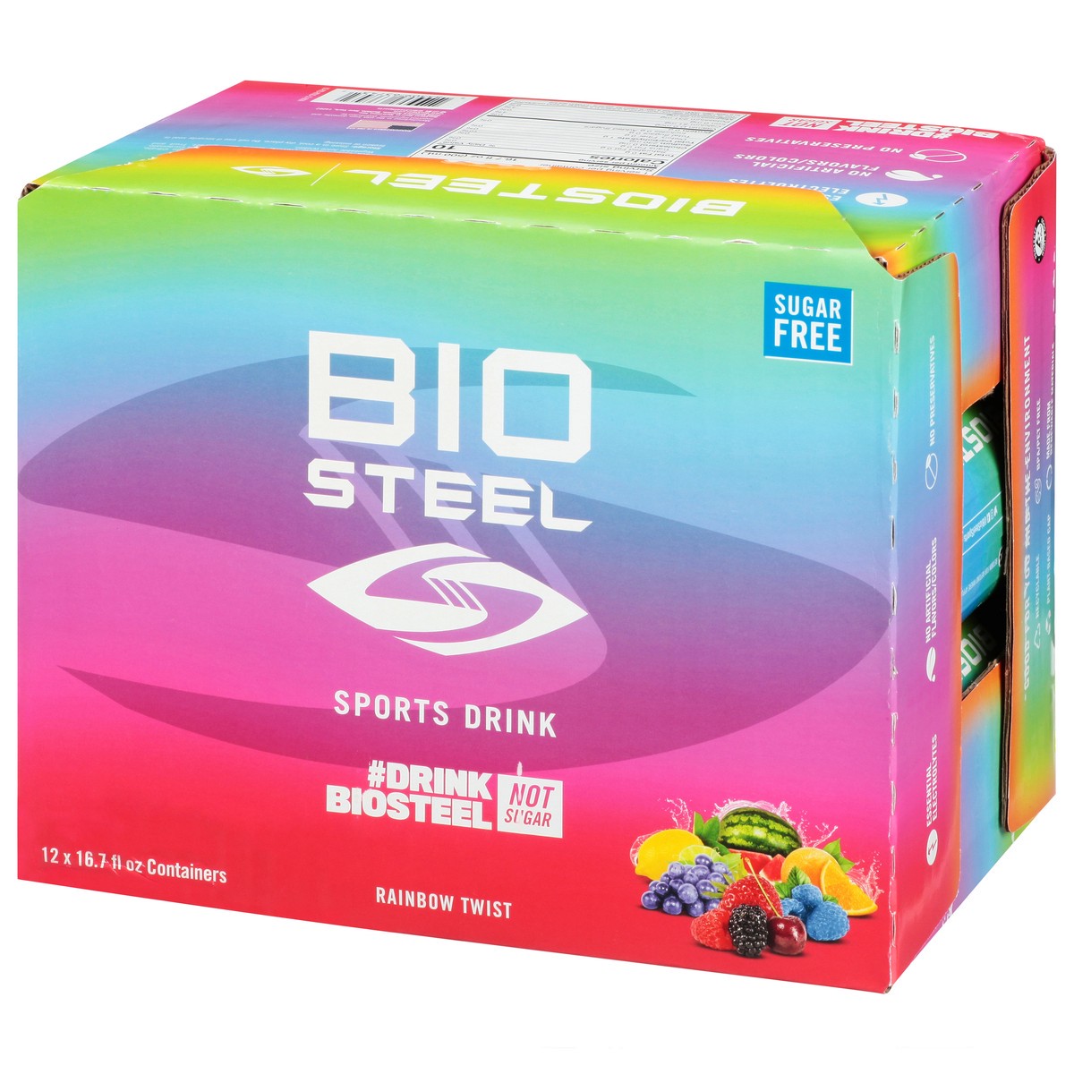 slide 5 of 14, Biosteel Rainbow Twist, 12 x 16.7 oz