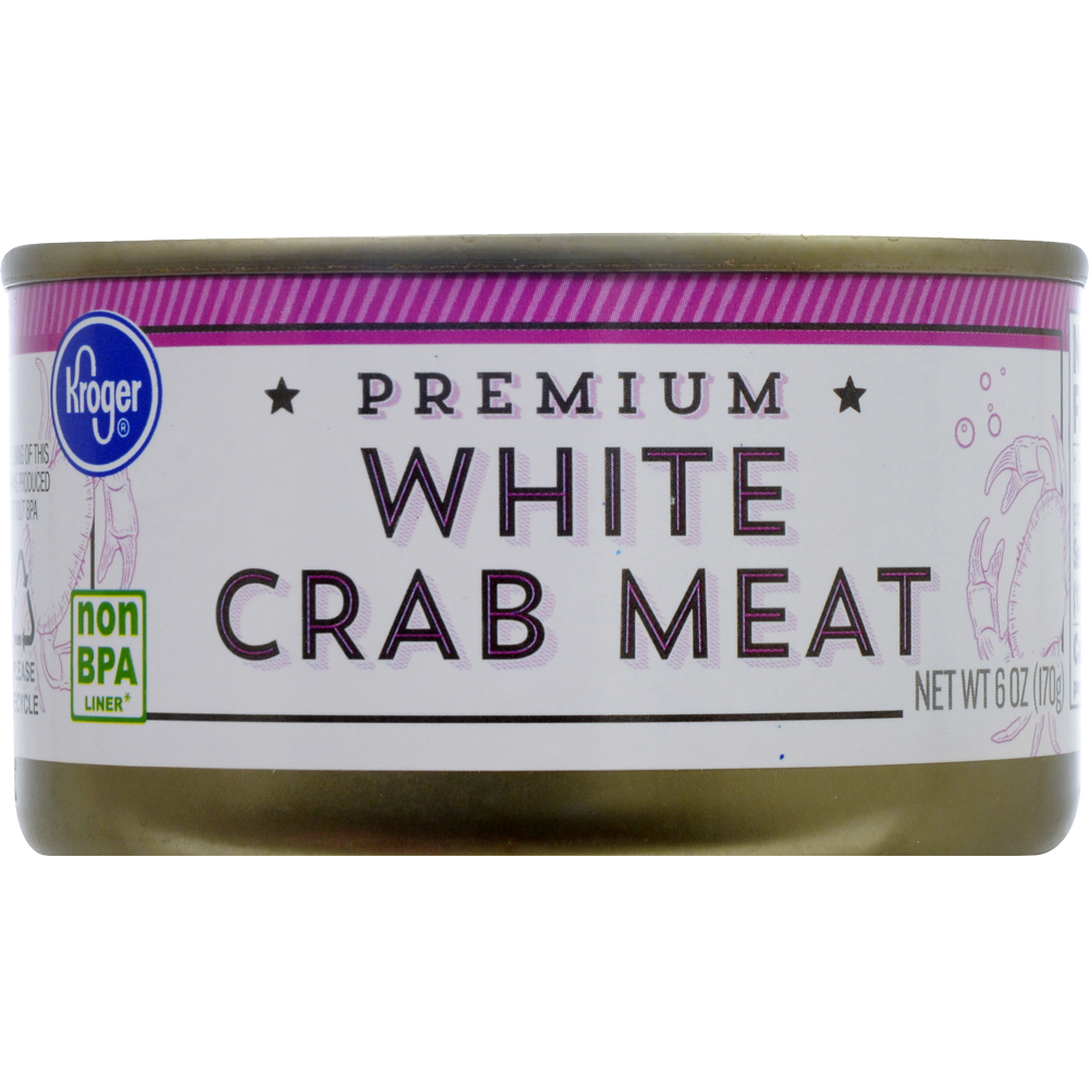 slide 1 of 1, Kroger Fancy White Crab Meat, 6 oz