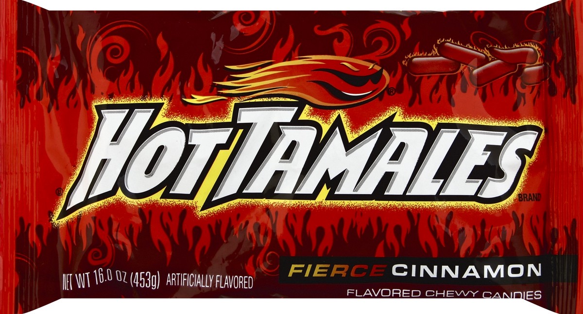 slide 4 of 5, Just Born, Inc. Hot Tamales Candies, 16 oz