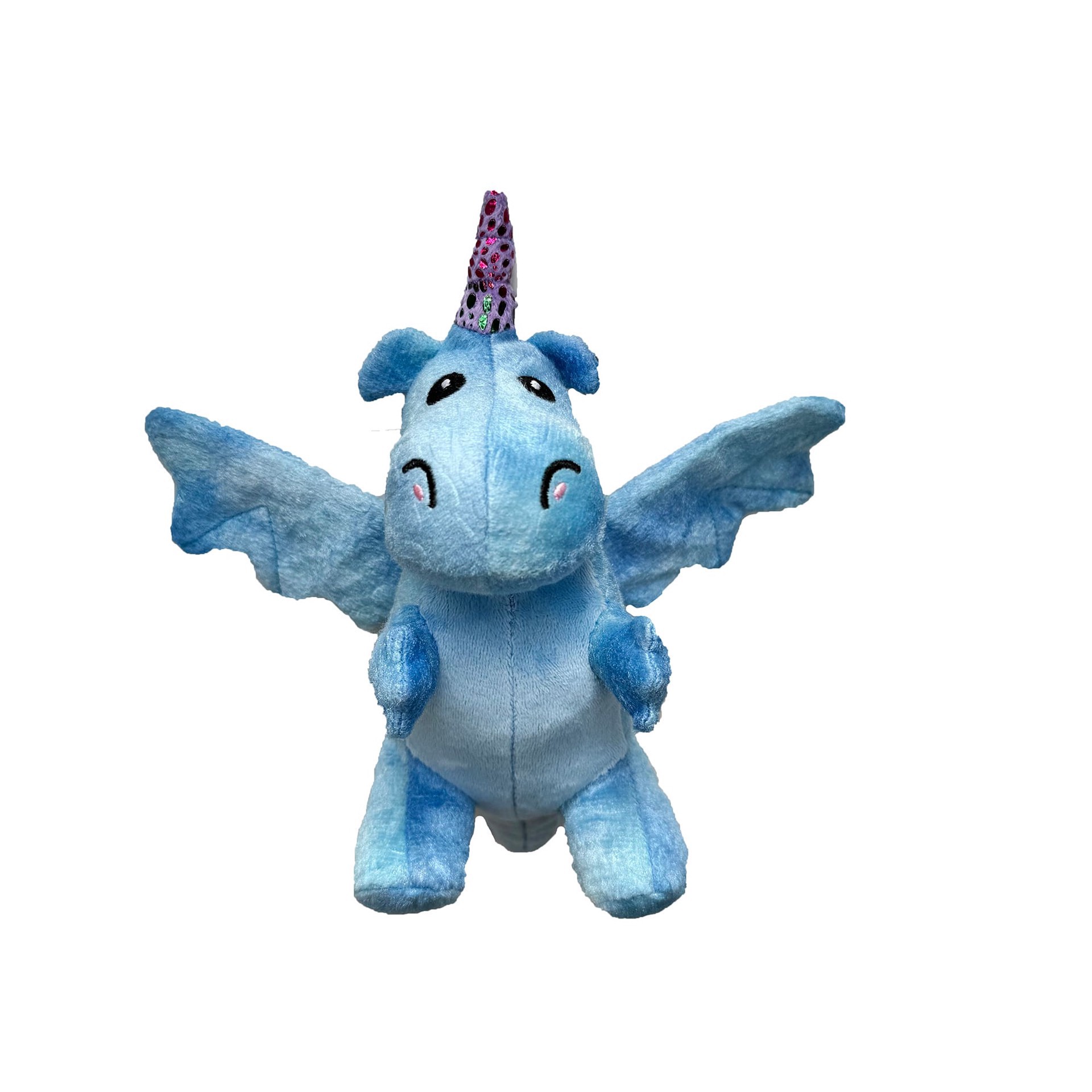 slide 1 of 1, Bark-a-Boo CUTICORN PLUSH DRAGON Dog Toy, 1 ct