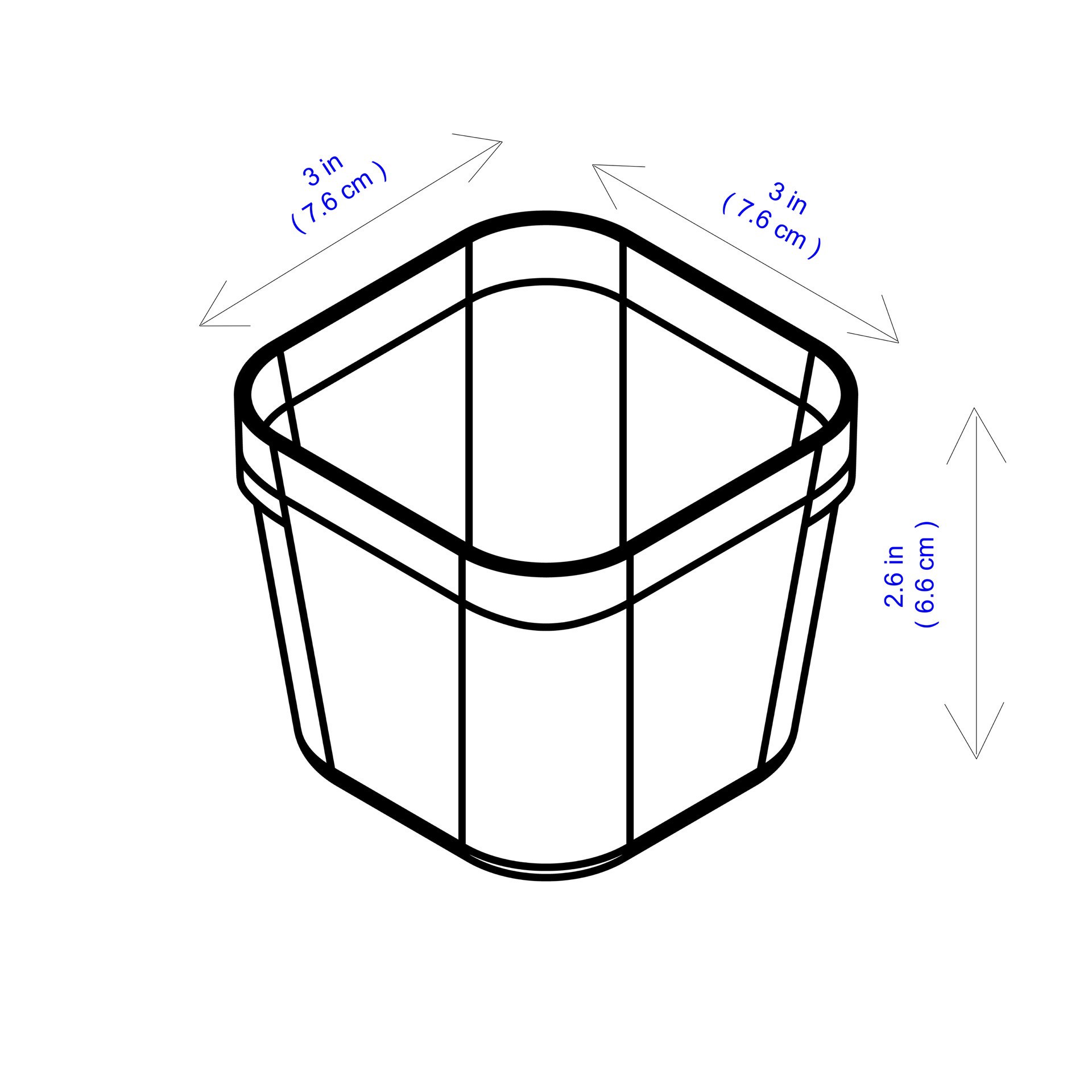 slide 3 of 4, 3" White Drawer Organizers By Simply Tidy, 3ct., 3 ct