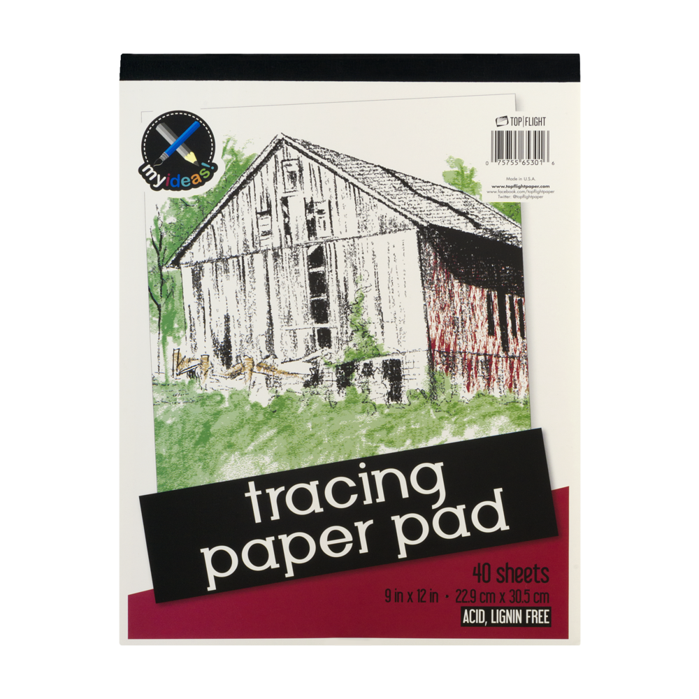 slide 1 of 1, Top Flight Tracing Paper Tablet, 40 ct