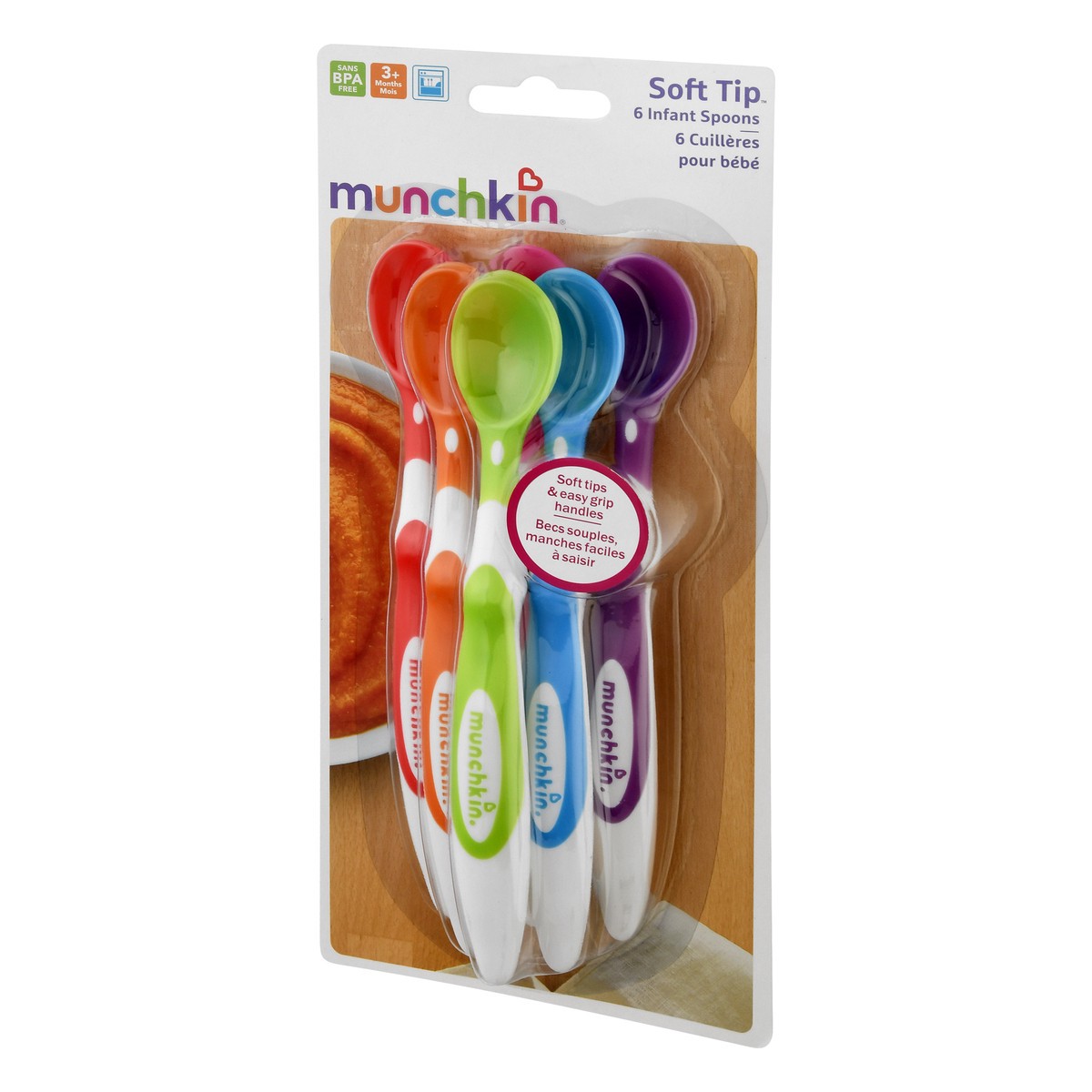 slide 3 of 9, Munchkin 3+ Months Soft Tip Infant Spoons 1 ea, 1 ct