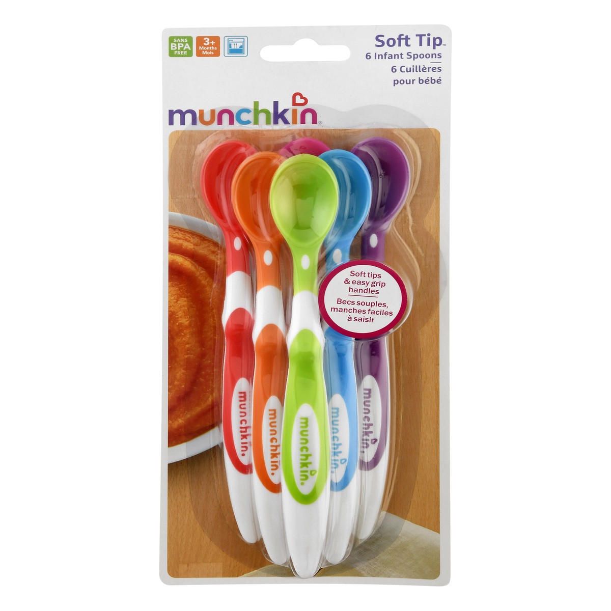 slide 1 of 9, Munchkin 3+ Months Soft Tip Infant Spoons 1 ea, 1 ct