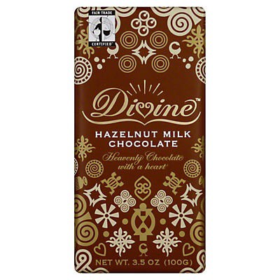 slide 1 of 2, Divine Hazelnut Milk Chocolate Bar, 3.5 oz