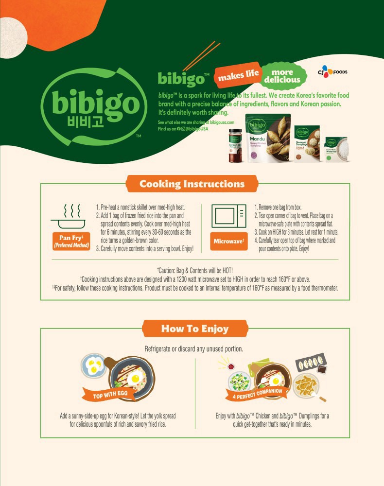 slide 2 of 3, bibigo™ Bulgogi Korean Style Fried Rice Beef, 18 oz