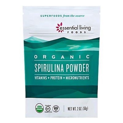 slide 1 of 1, Essential Living Foods Organic Spirulina Powder, 2 oz