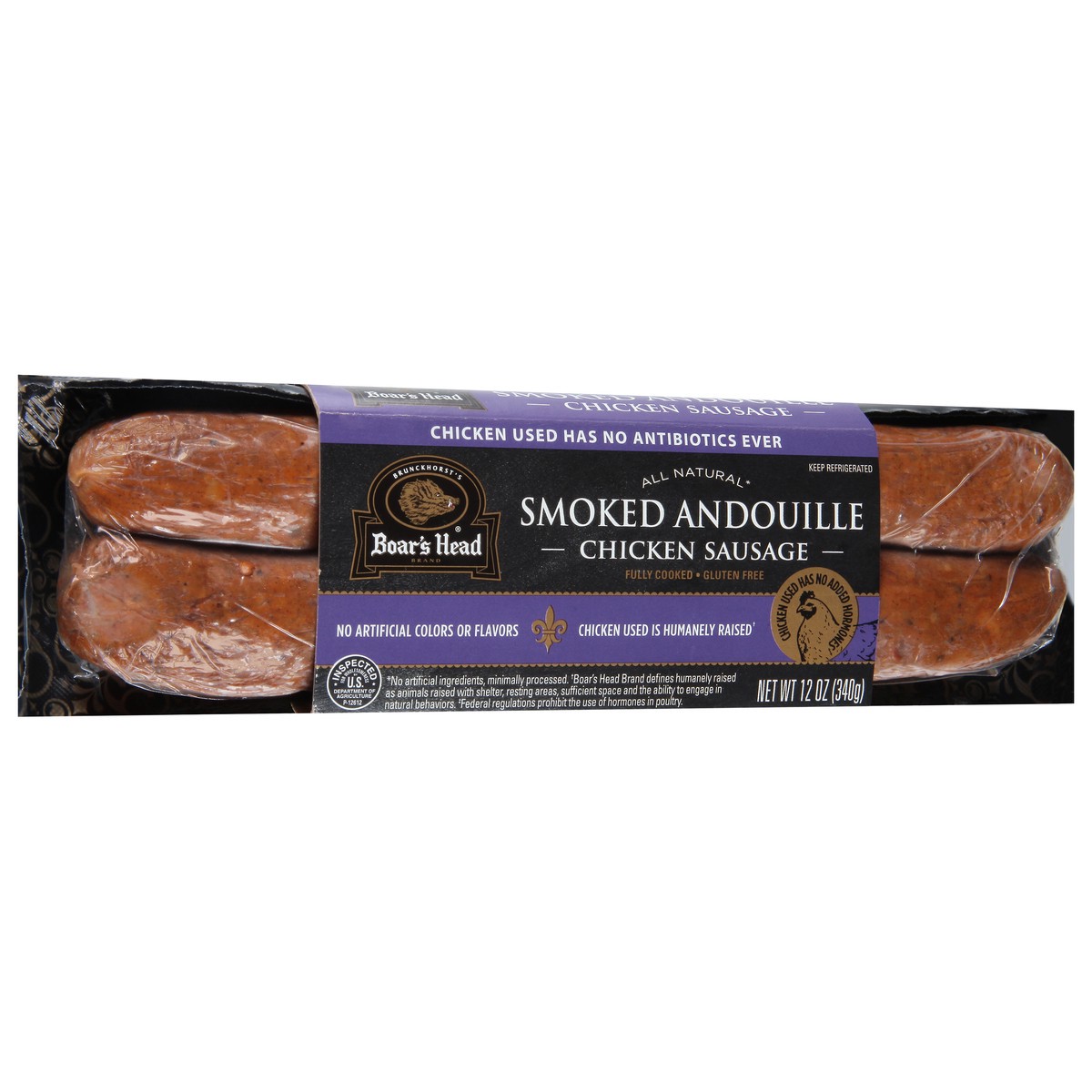 slide 3 of 9, Boar's Head Andouille Chicken Sausage, 