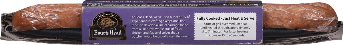 slide 6 of 9, Boar's Head Andouille Chicken Sausage, 