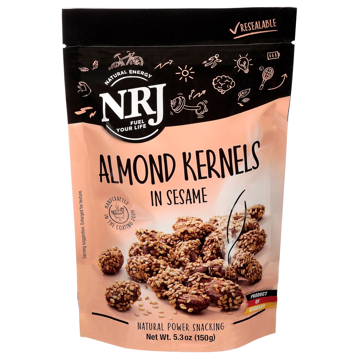 slide 1 of 14, NRJ Sesame Almond Snack, 5.29 oz