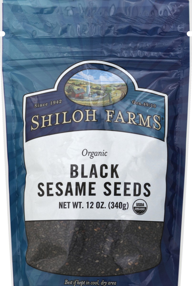 slide 1 of 1, Shiloh Farms Black Sesame Seeds, 12 oz