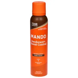 Mando Men Sweat Control Deodorant Spray - Cedar Grove - 4.3 oz