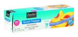 Essential Everyday Quart Freezer Bags