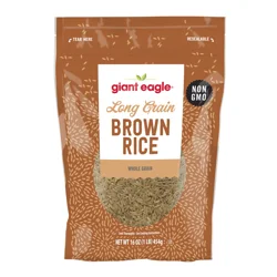 Giant Eagle Long Grain Brown Rice 16 Oz