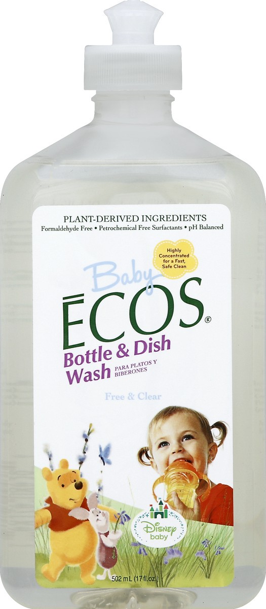 slide 1 of 3, ECOS Baby Bottle Wash & Dish Soap, 17 fl oz