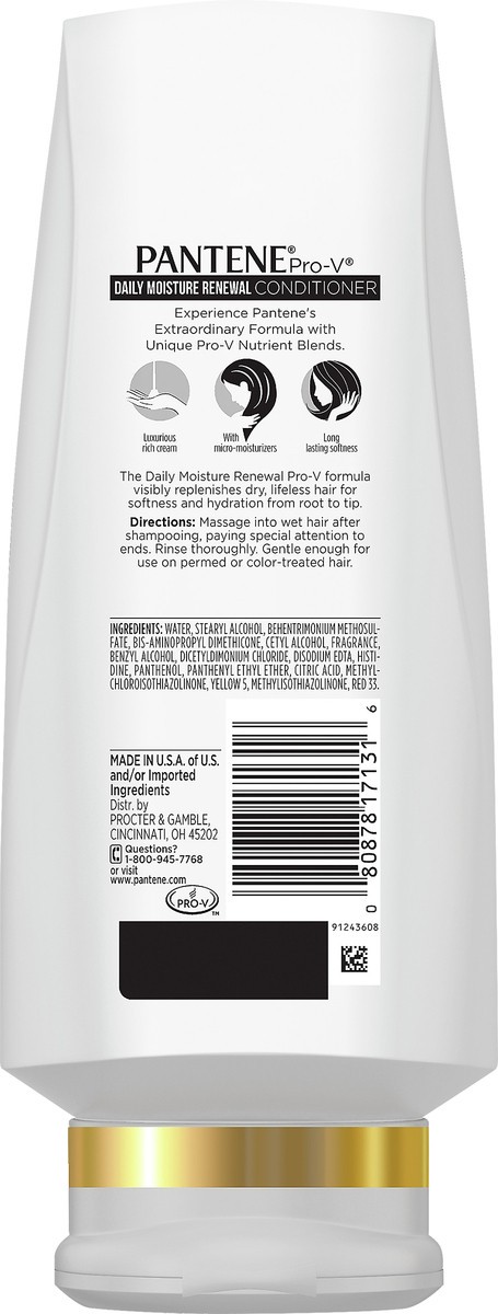 slide 3 of 3, Pantene Moisture Rnwal Daily Conditioner, 24 fl oz