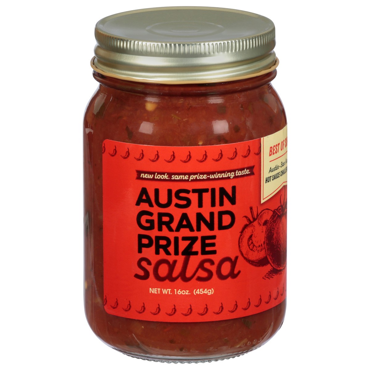 slide 7 of 11, Austin Grand Prize Hot Salsa - 16 oz, 16 oz