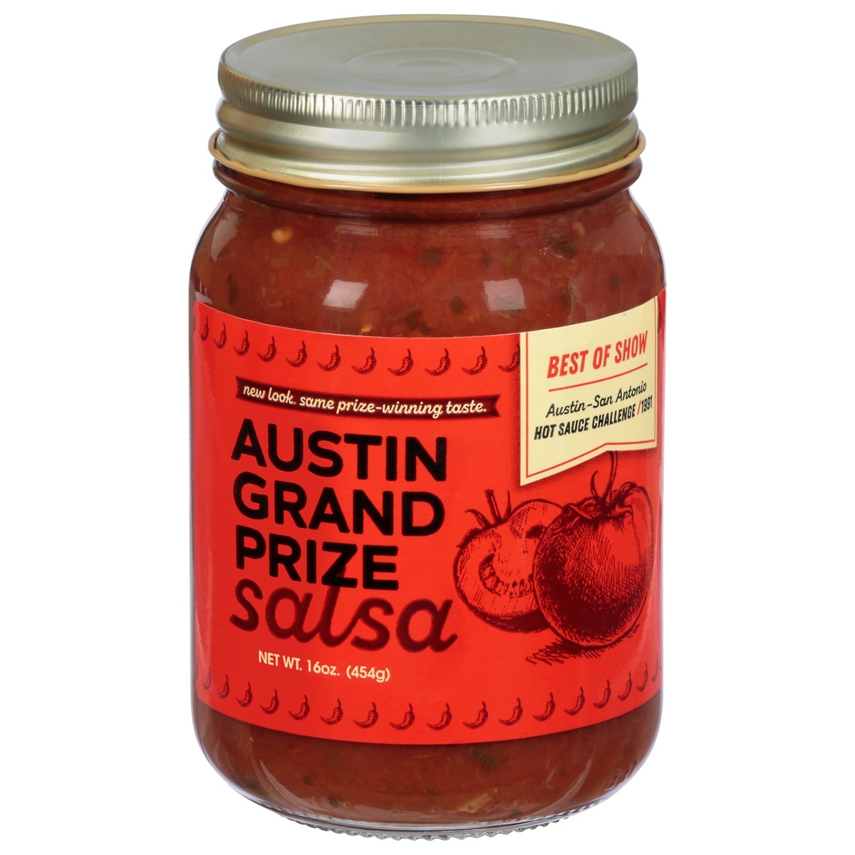 slide 1 of 11, Austin Grand Prize Hot Salsa - 16 oz, 16 oz