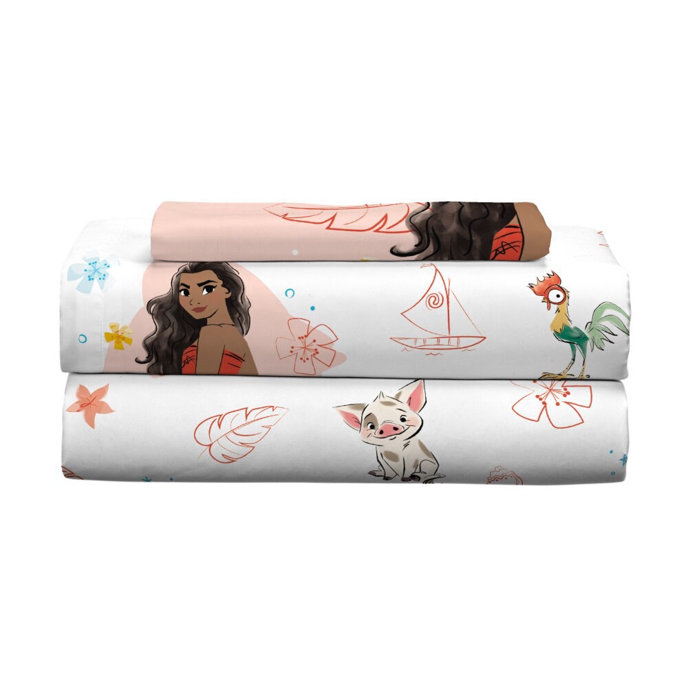 slide 1 of 1, Moana Twin Sheet Set - Ocean Journey, Twin Size