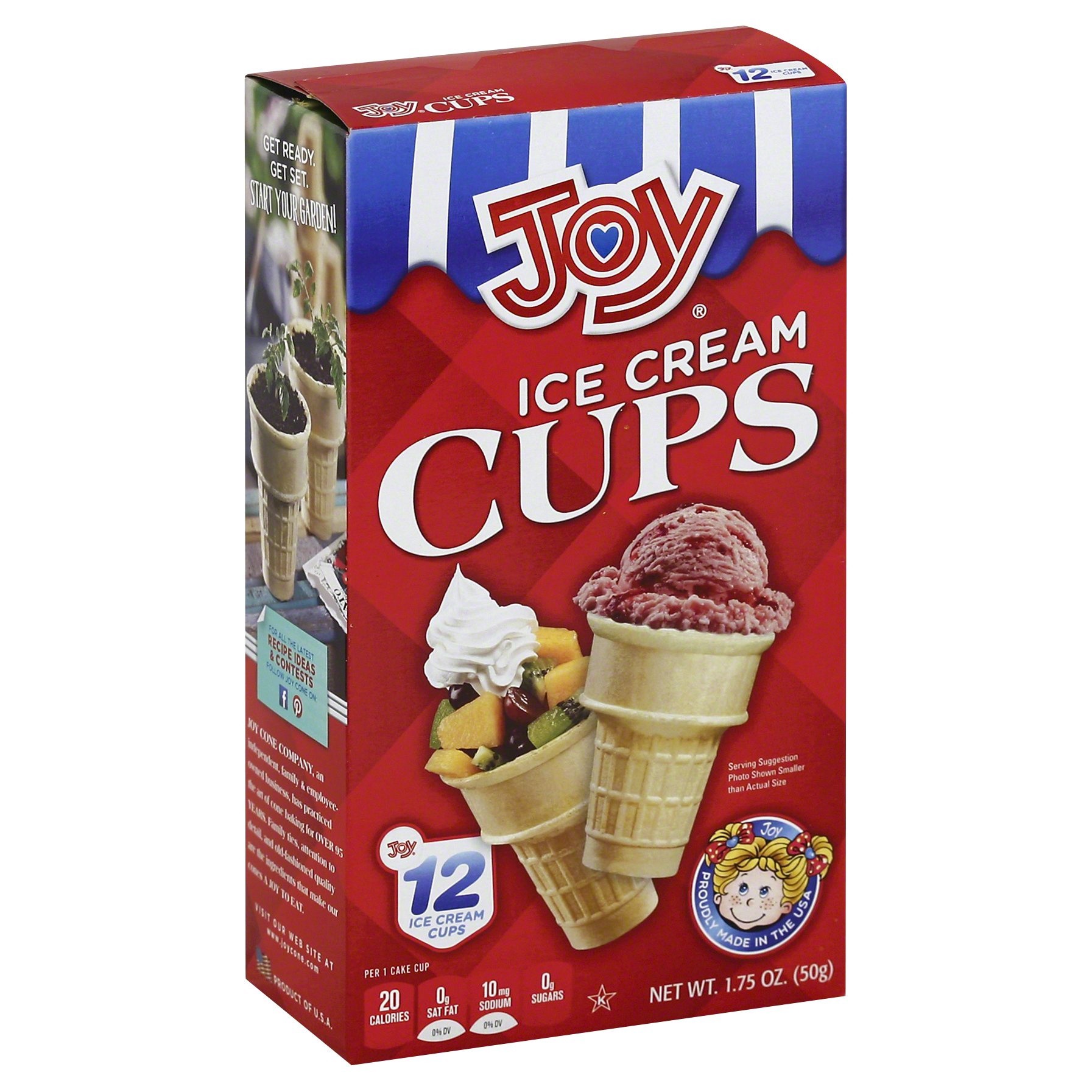 slide 1 of 2, Joy Ice Cream Cups - 12 CT, 1.75 oz