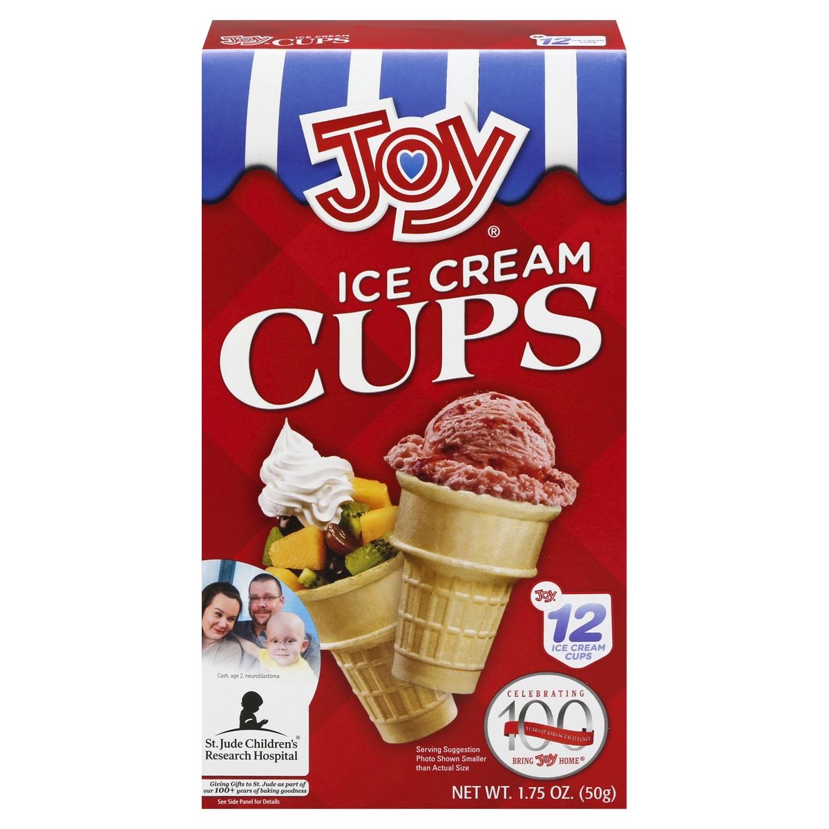 slide 1 of 1, Joy Ice Cream Cups - 12 CT, 1.75 oz