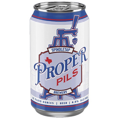slide 1 of 1, Spindletap Brewing Proper Pils - Cans, 6 ct; 12 oz