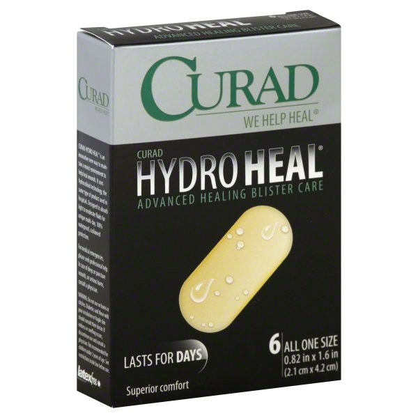 slide 1 of 1, Curad Hydro Heal Strips, 6 ct