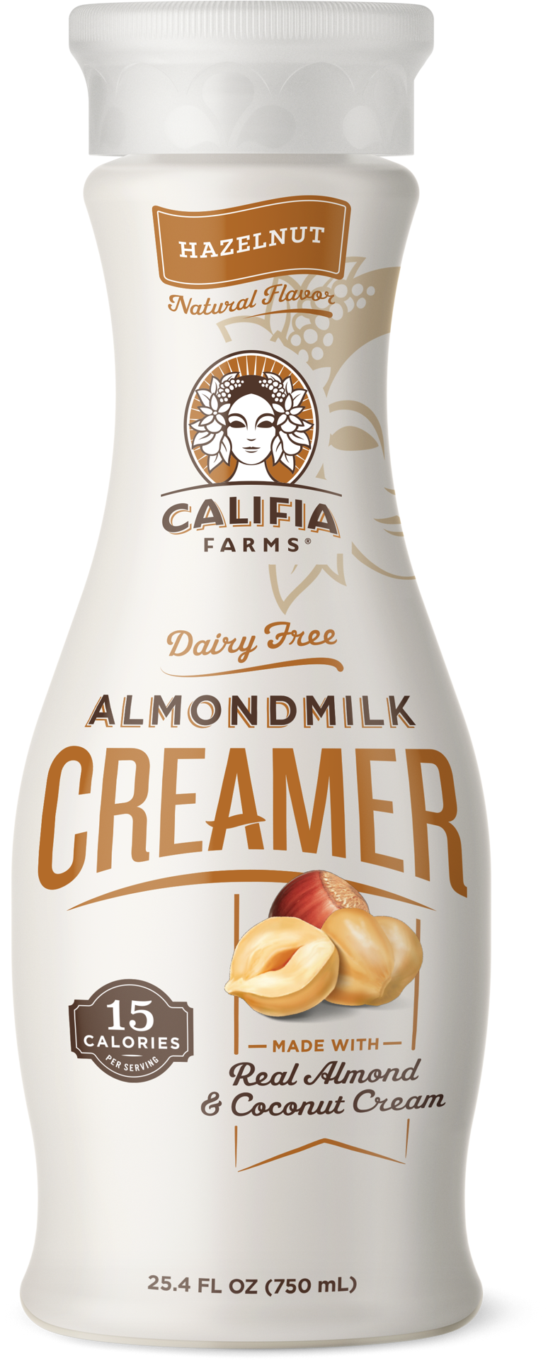 slide 2 of 11, Califia Farms Hazelnut Almond Milk Coffee Creamer, 25.4 fl oz