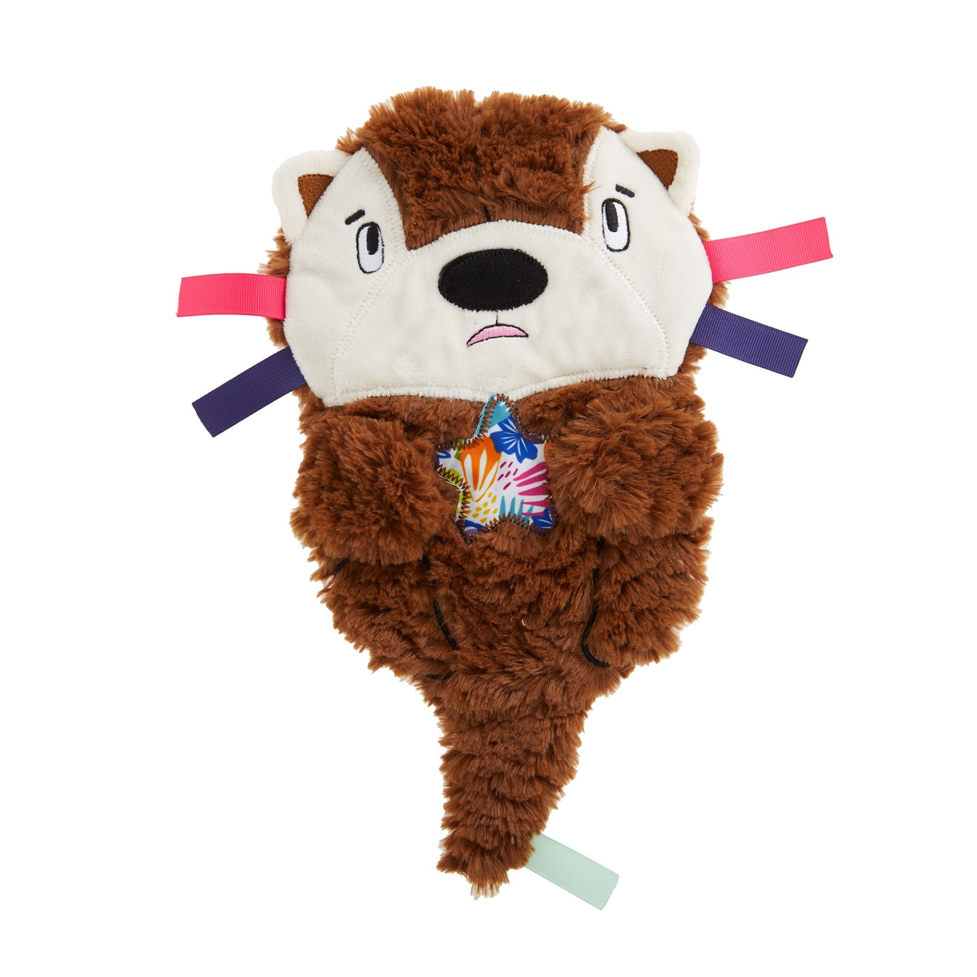 Top Paw Otter Flattie Dog Toy Crinkle