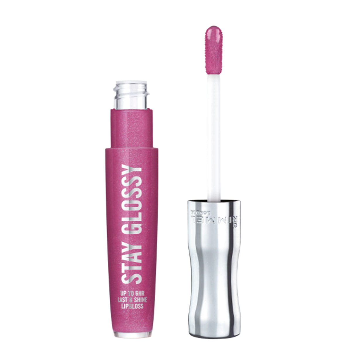 slide 1 of 5, Rimmel London Rimmel Stay Glossy Lip Gloss Grapevine Grove, 0.18 fl oz