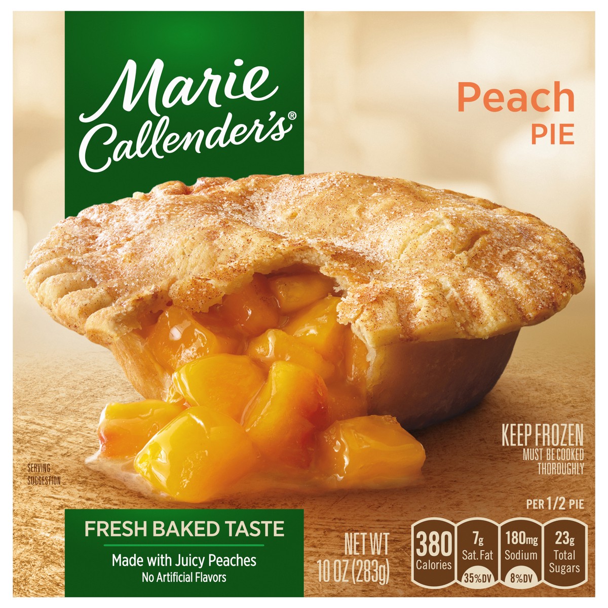slide 1 of 5, Marie Callender's Peach Pie, Frozen Dessert, 10 oz., 10 oz