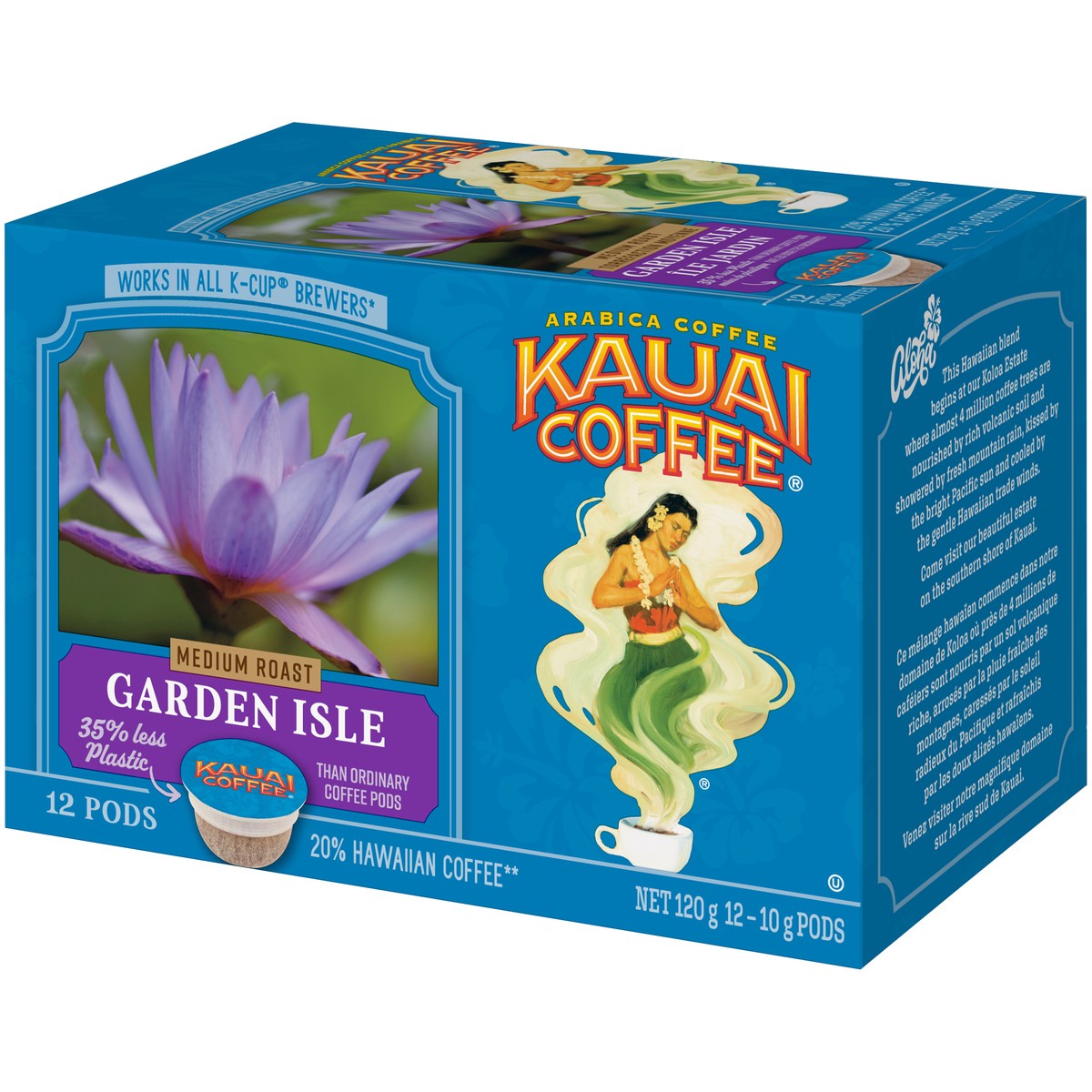 slide 1 of 21, Kauai Coffee Garden Isle Medium Roast K-Cup Pods, 12 ct; 4.2 oz