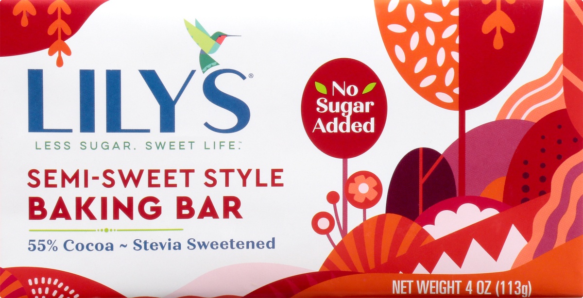 slide 9 of 10, Lily's Semi Sweet Baking Bar, 4 oz