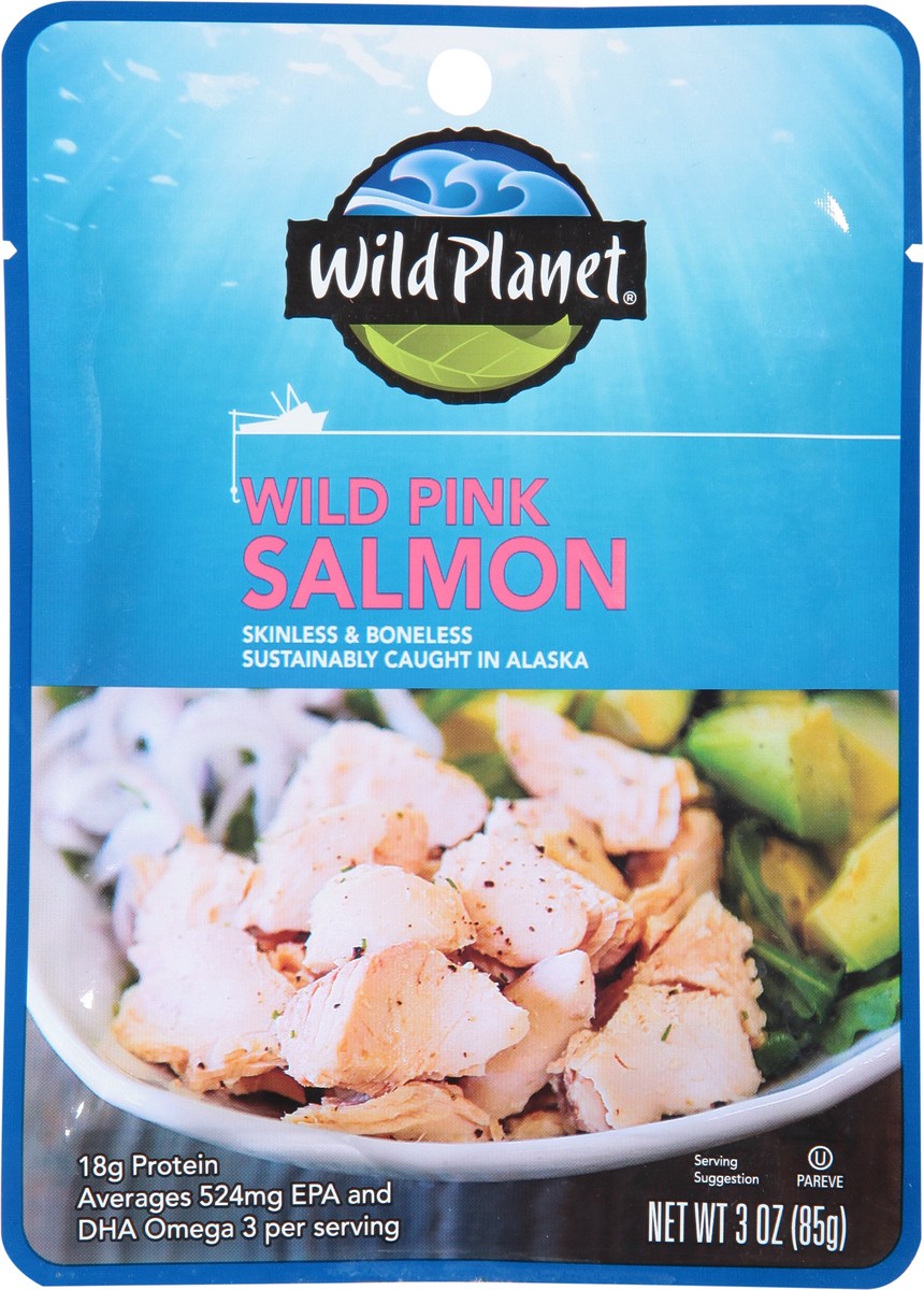 slide 3 of 13, Wild Planet Wild Pink Salmon Pouch, 3 oz