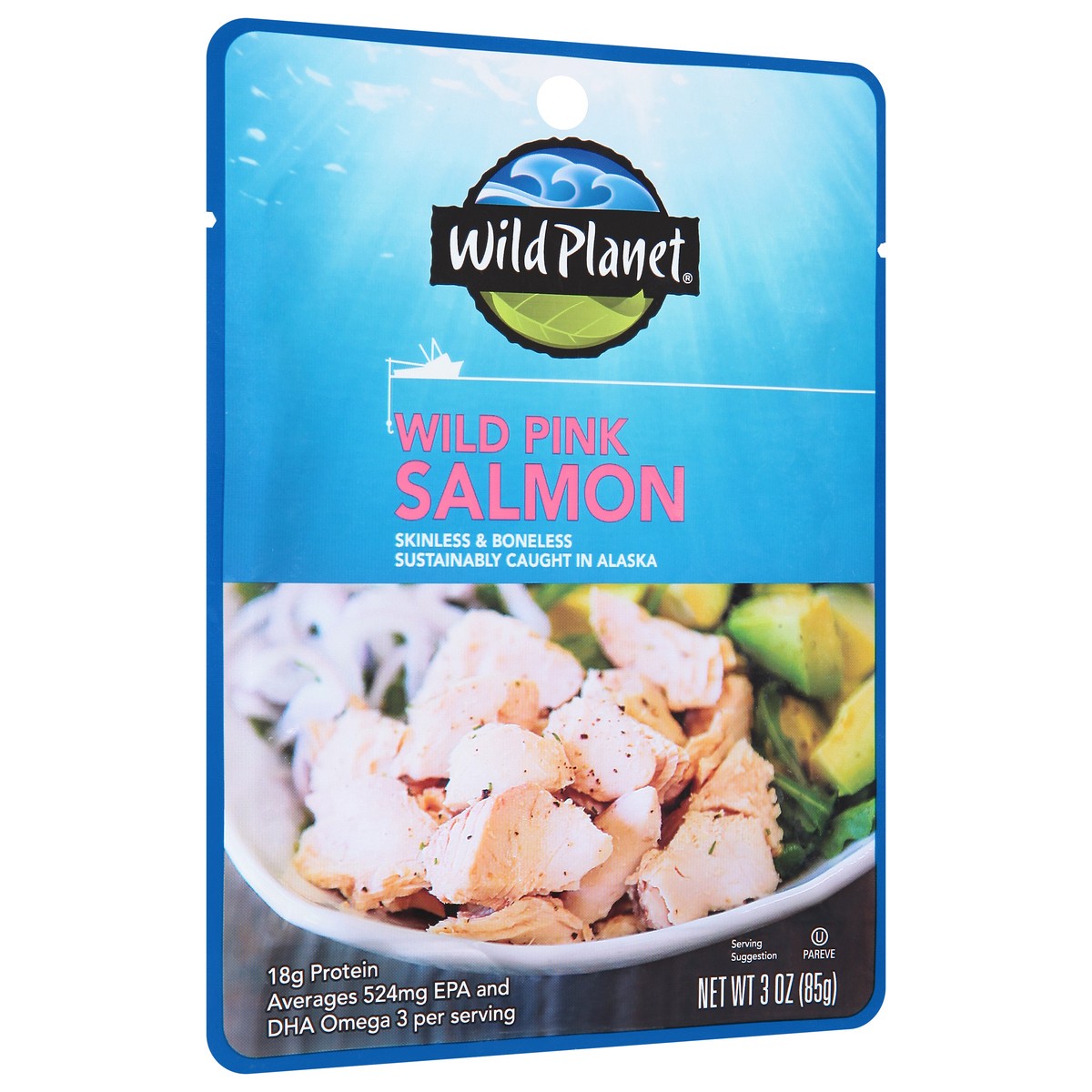 slide 11 of 13, Wild Planet Wild Pink Salmon Pouch, 3 oz