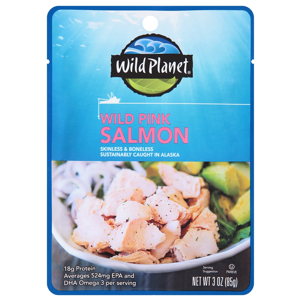 slide 7 of 13, Wild Planet Wild Pink Salmon Pouch, 3 oz