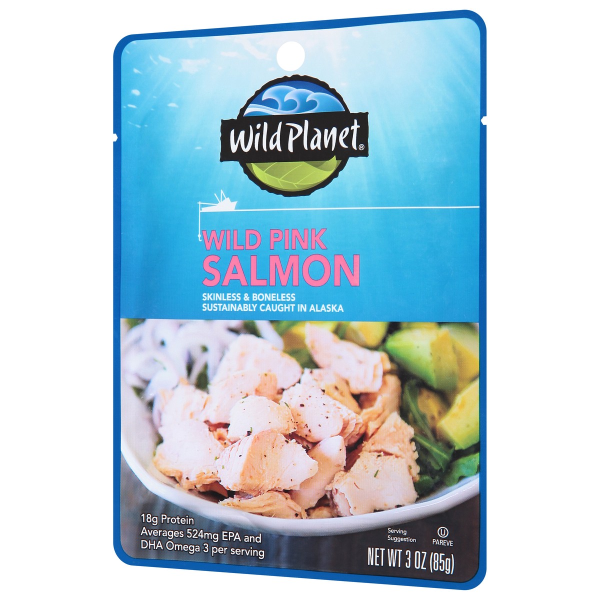 slide 13 of 13, Wild Planet Wild Pink Salmon Pouch, 3 oz