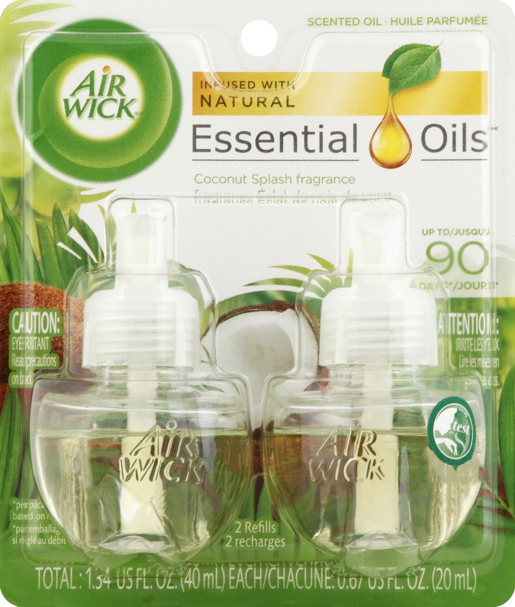 slide 5 of 6, Air Wick Scented Oil Air Freshener, National Park Collection, American Samoa Scent, Twin Refills, 0.67 oz