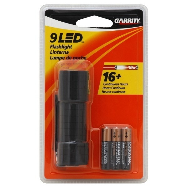 slide 1 of 1, Garrity 9LED Flashlight, 1 ct
