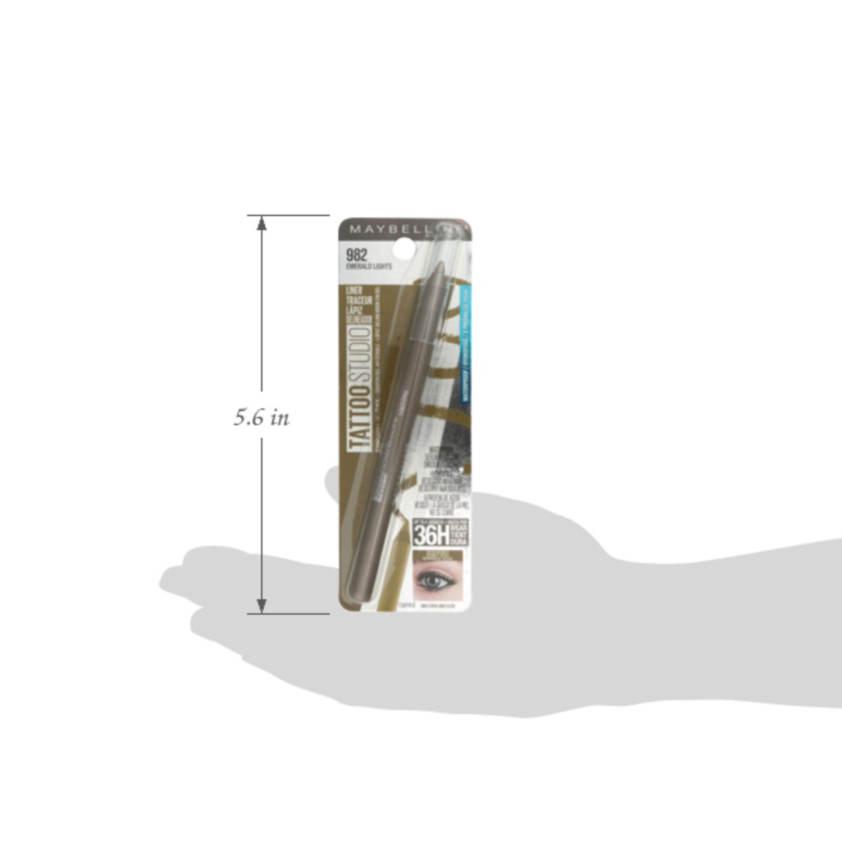 slide 14 of 14, Tattoo Studio 982 Emerald Lights Waterproof Liner 0.04 oz, 04 oz