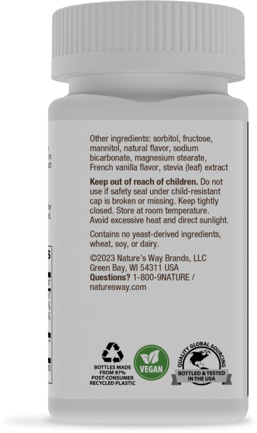 slide 4 of 5, Nature's Way Immune System Support Wild Berry Flavored Zinc Lozenges 60 Vegan Capsules, 60 fl oz